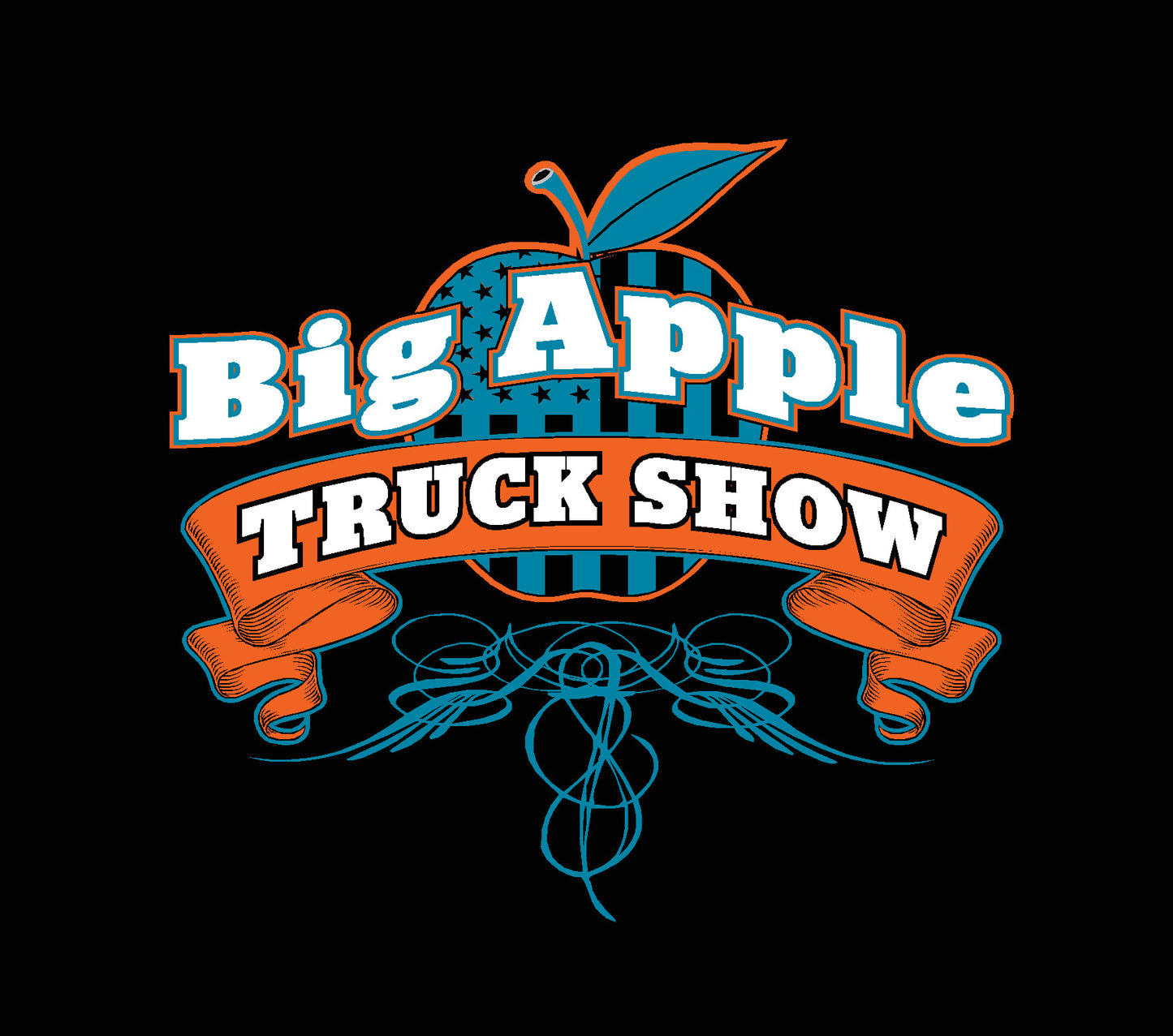 Big Apple Hoodie, (Teal Graphic) Adult