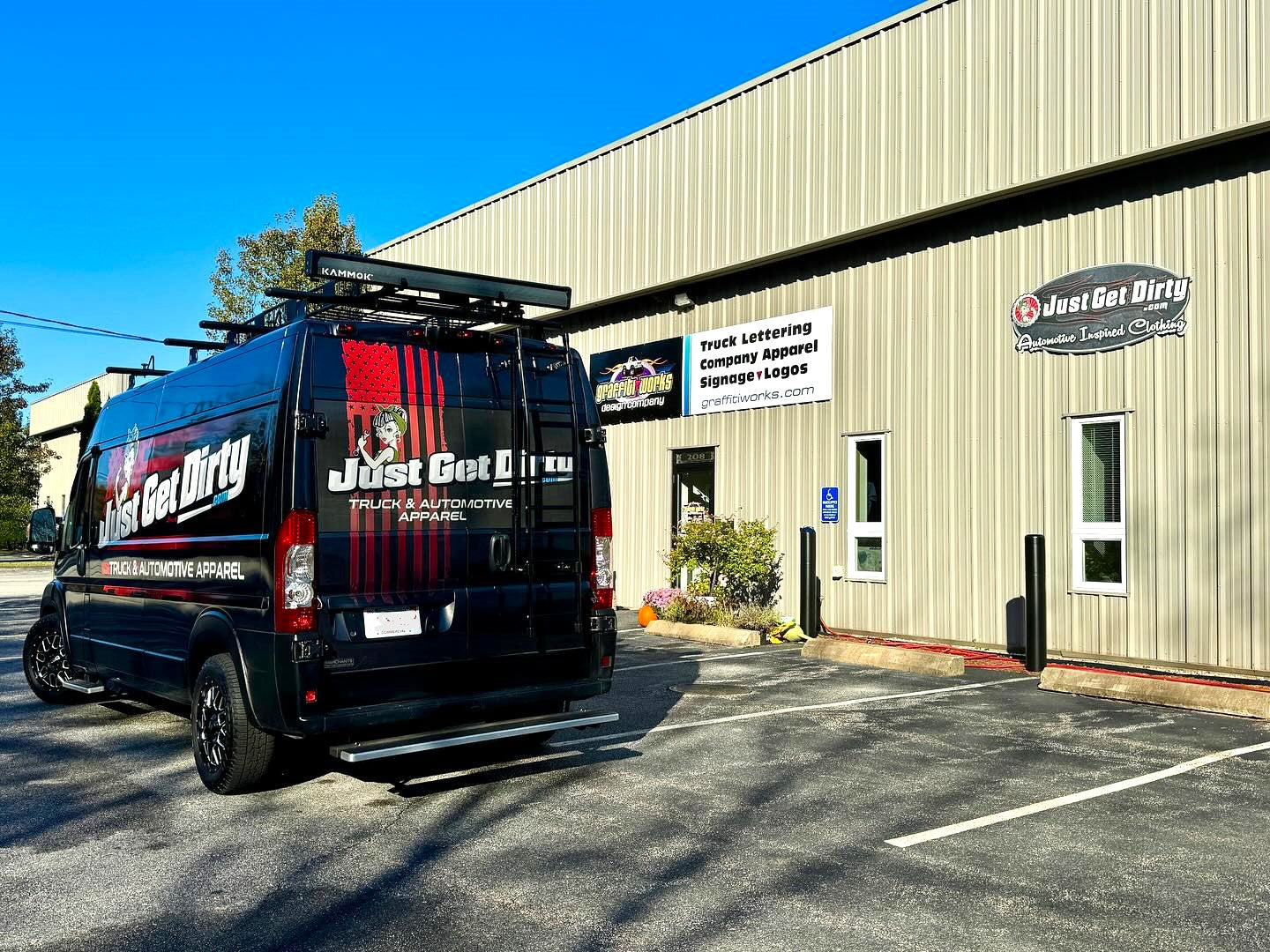 Just_Get_Dirty_american_comapny_store_with_truck