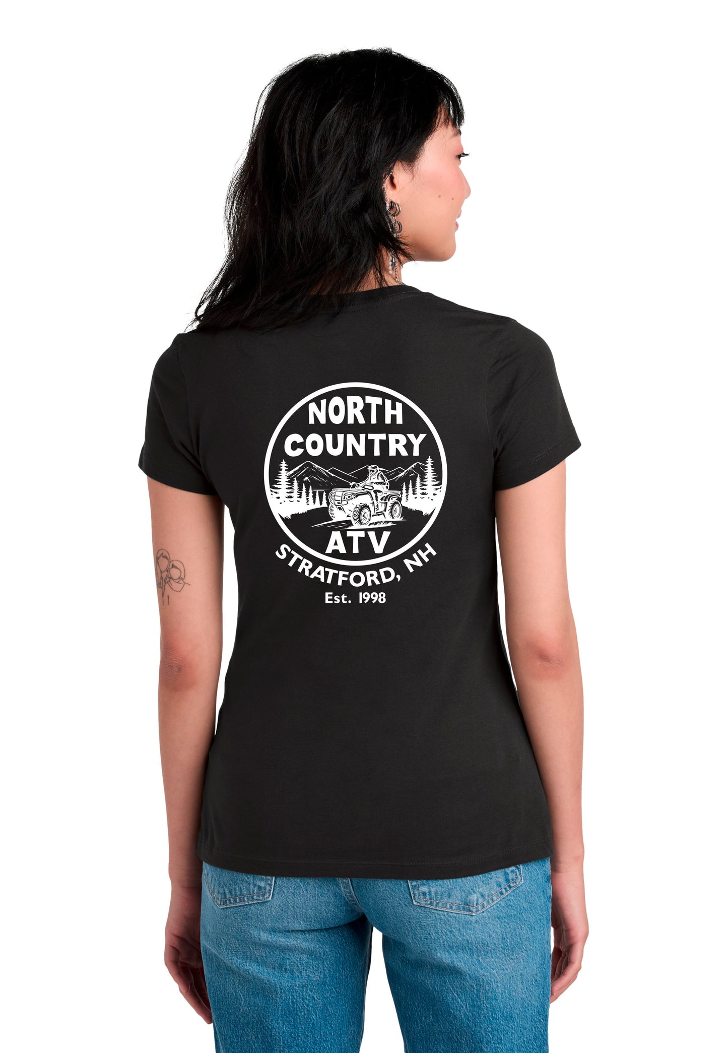 Ladies North Country ATV  V-Neck Tee (Multi-Colors)