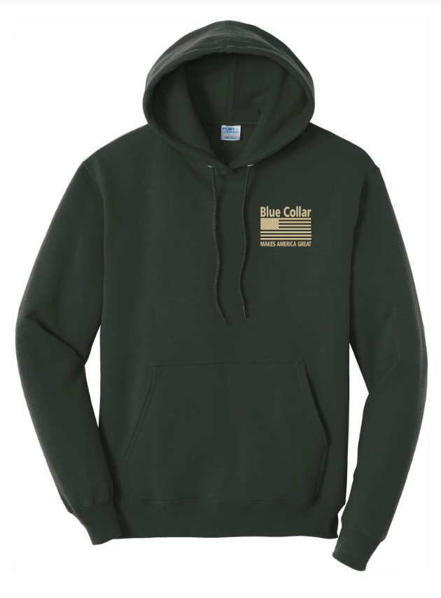 Blue Collar Makes America Great Hoodie