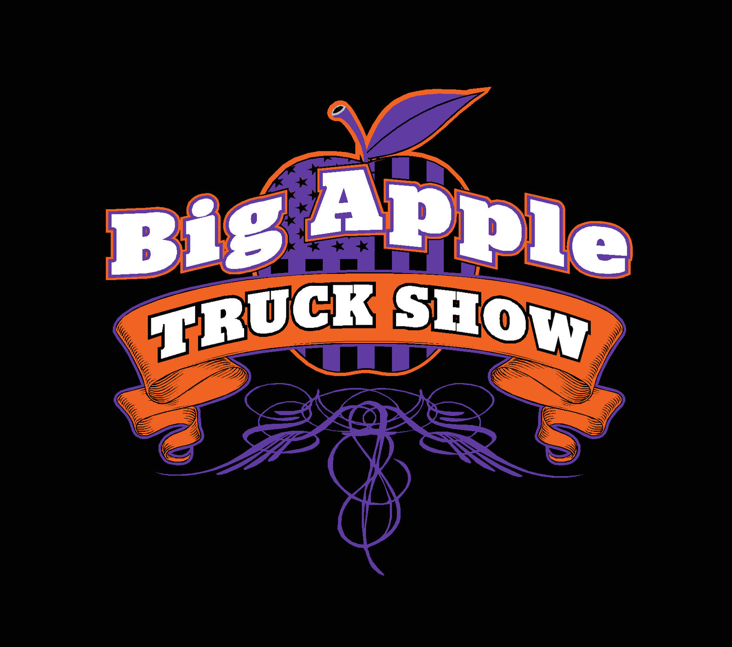 Big Apple Hoodie (Purple Graphic) Adult