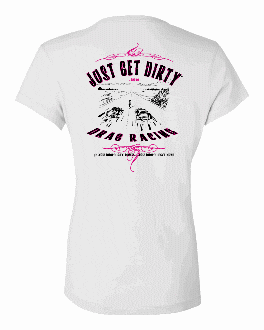 Women's Just Get Dirty Drag Racing V-Neck