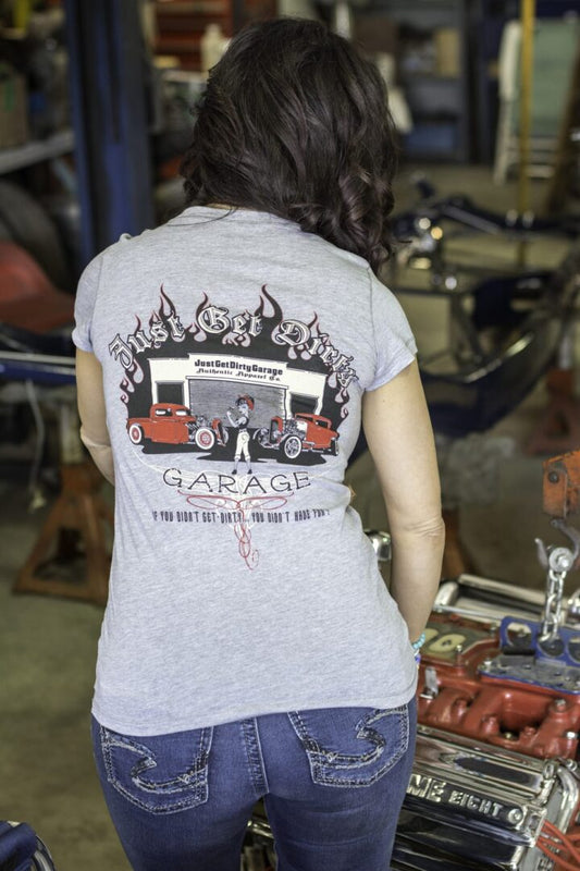 Women's Just Get Dirty Garage V-Neck