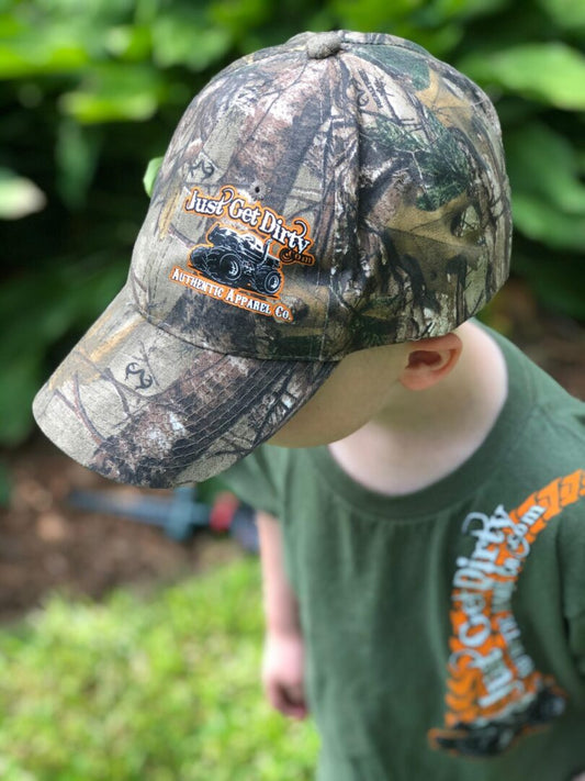Kids Just Get Dirty 4x4 Camo Hat