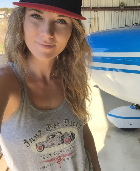 Women's Just Get Dirty Garage Flowy Tank