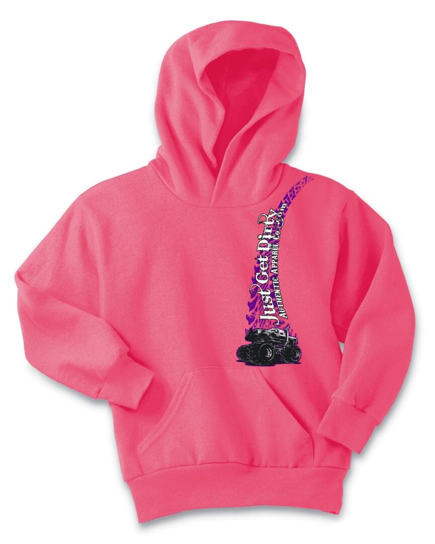 Kids Just Get Dirty Monster Truck Hoodie