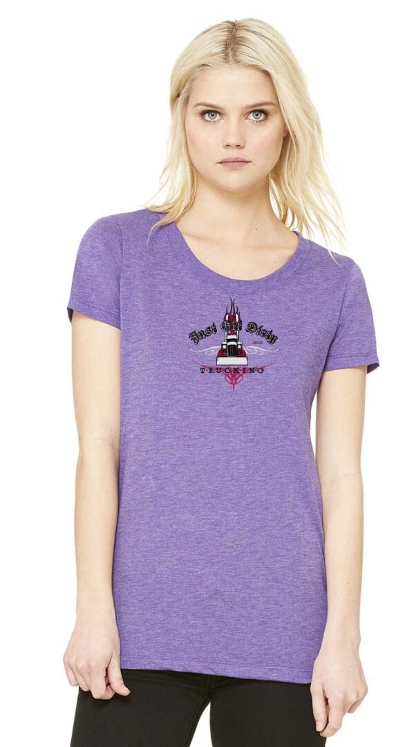 Women's Just Get Dirty Big Rig Trucking Tee