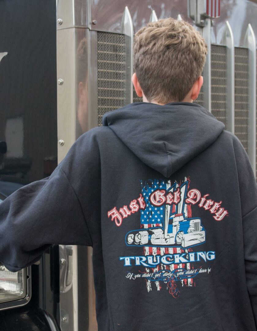 Just Get Dirty Trucking for America Hoodie