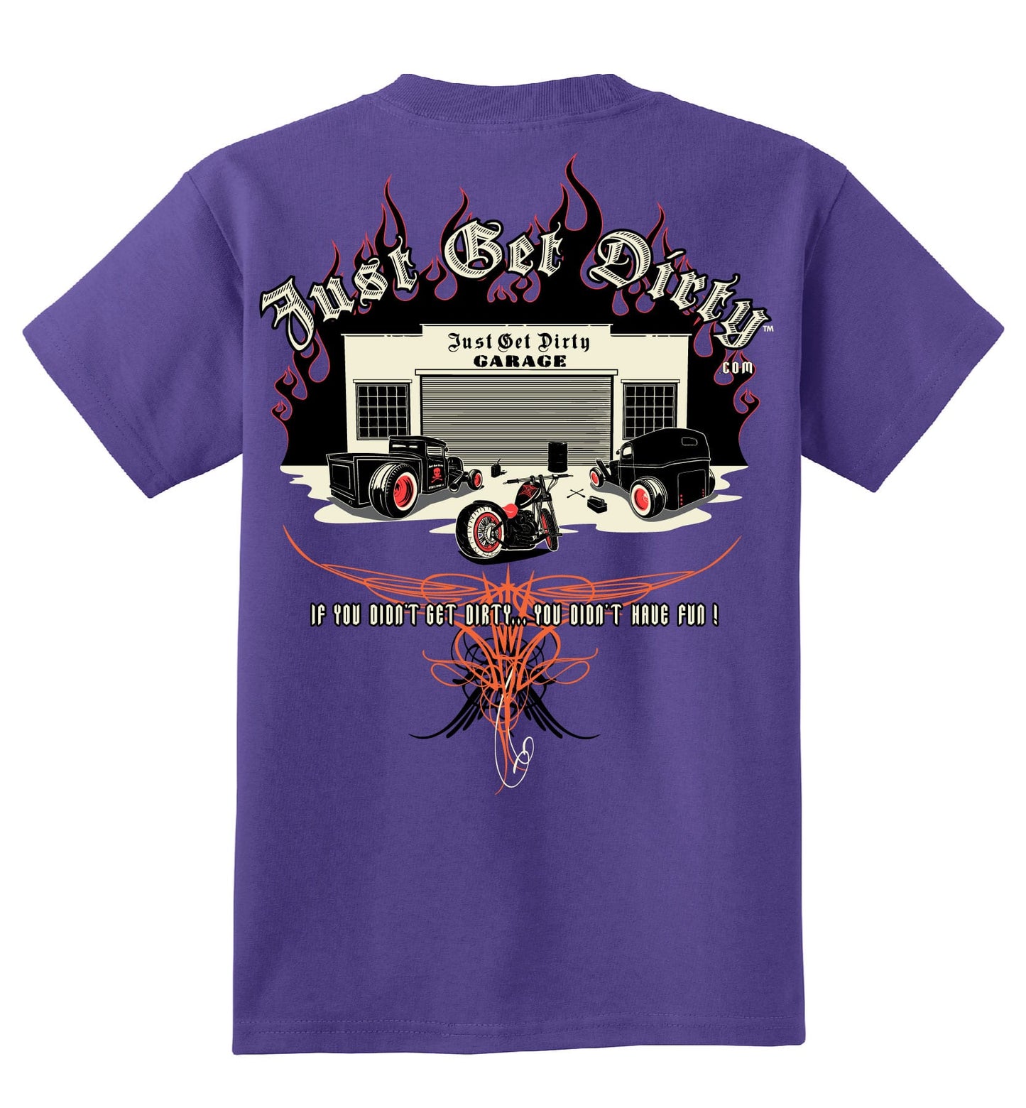 Kids Just Get Dirty Rat Rod tee
