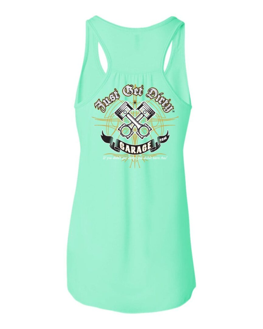 Women's Just Get Dirty Retro Piston Flowy Tank