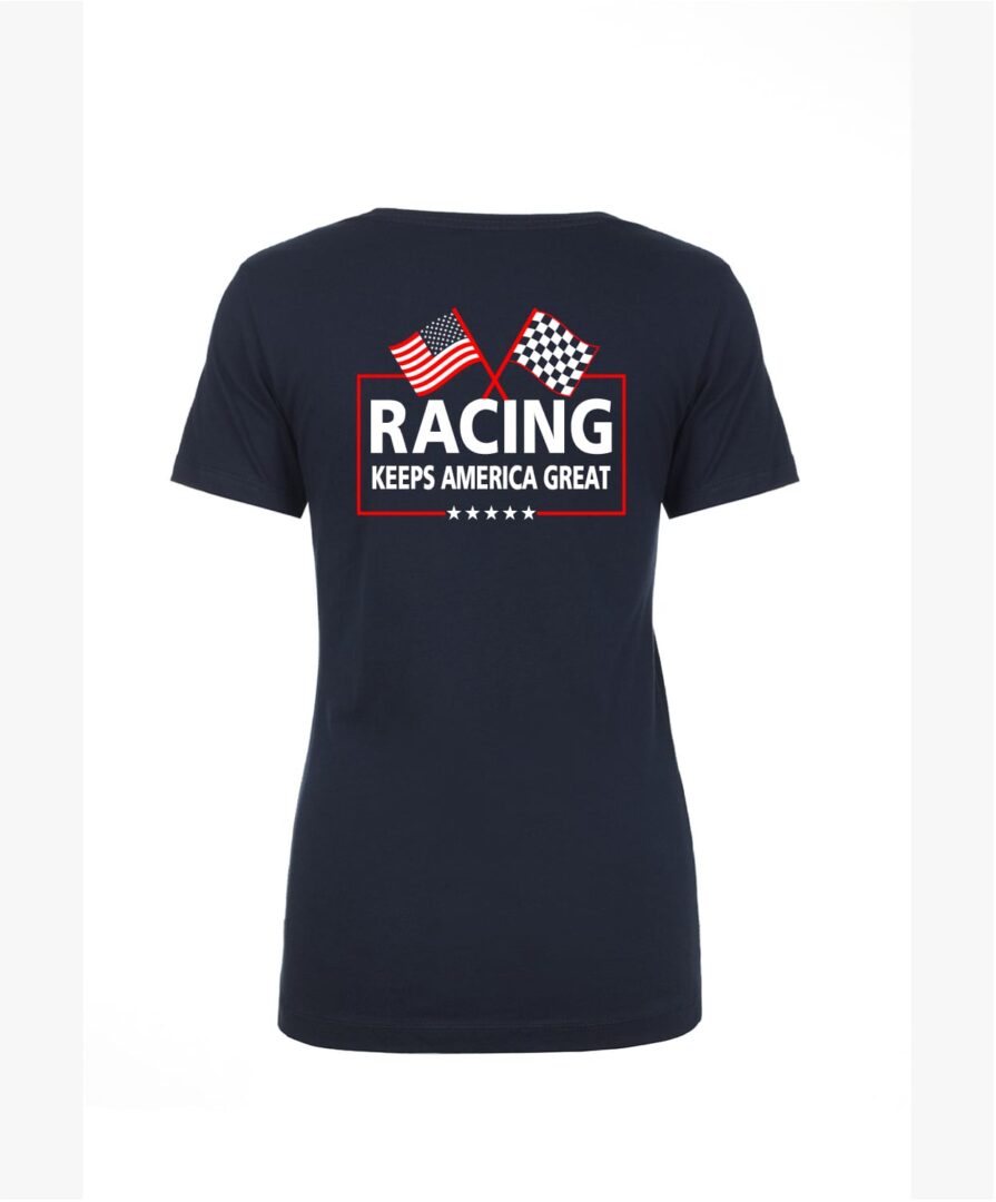 Women's Racing Keeps America Great V-Neck