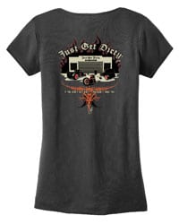 Women's Just Get Dirty Rat Rod V-Neck