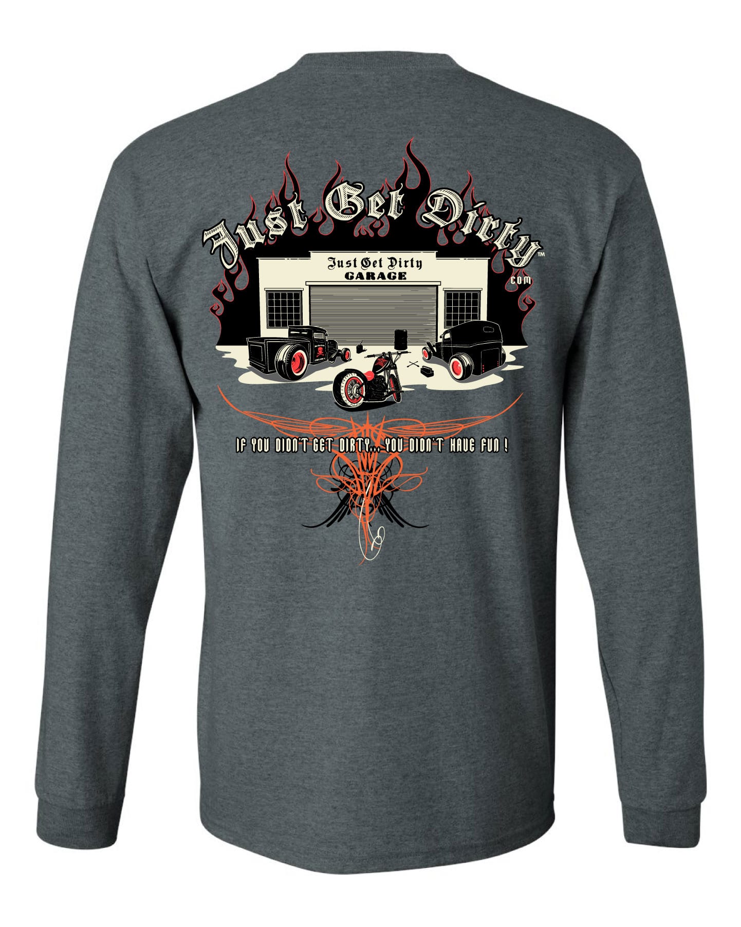 Just Get Dirty Rat Rod Long Sleeve T-Shirt
