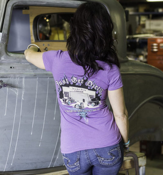 Women's Just Get Dirty Rat Rod V-Neck