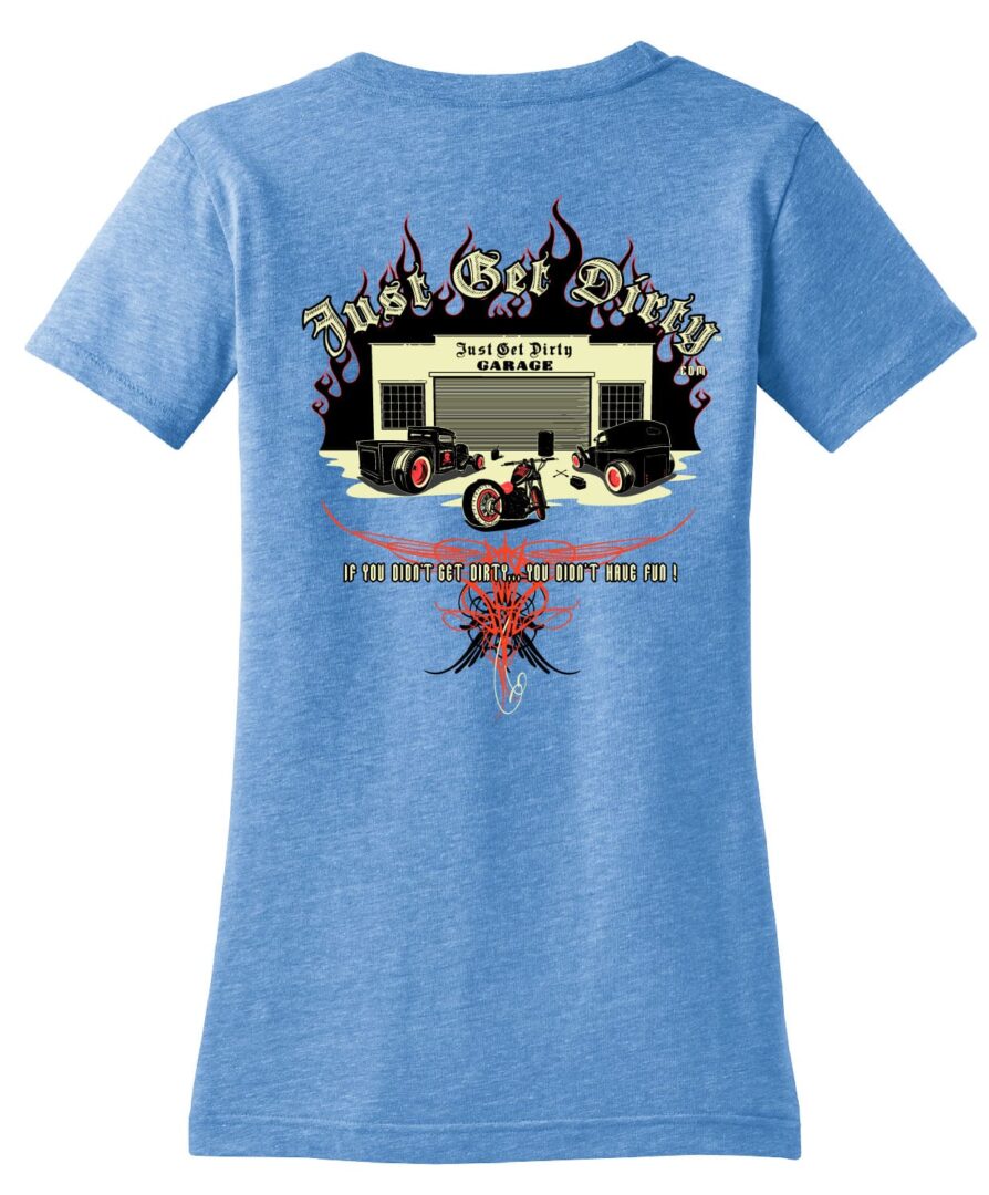 Women's Just Get Dirty Rat Rod V-Neck