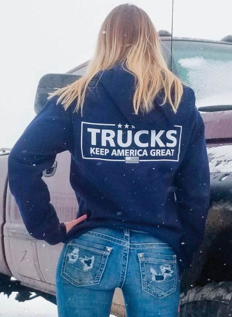 Trucks Keep America Great Navy Blue Hoodie