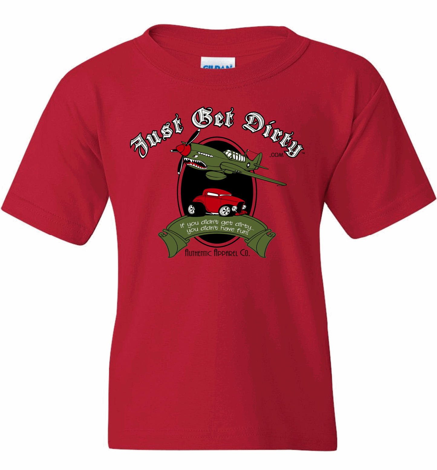 Kids Just Get Dirty Warbird Hot Rod Tee