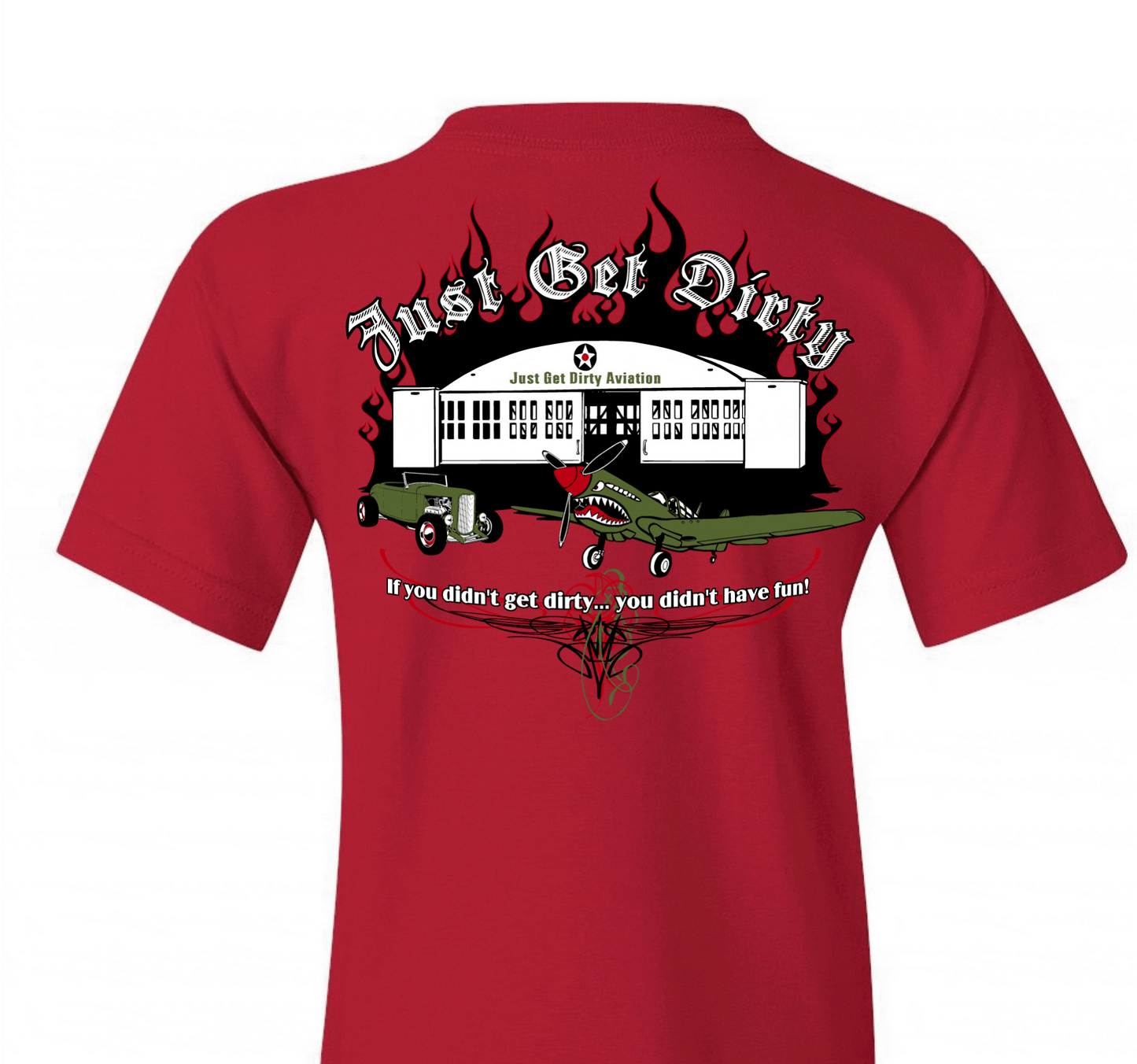 Kids Just Get Dirty Warbird Hot Rod Tee