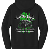 Just Get Dirty Monster Truck Hoodie: