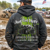 Just Get Dirty Monster Truck Hoodie: