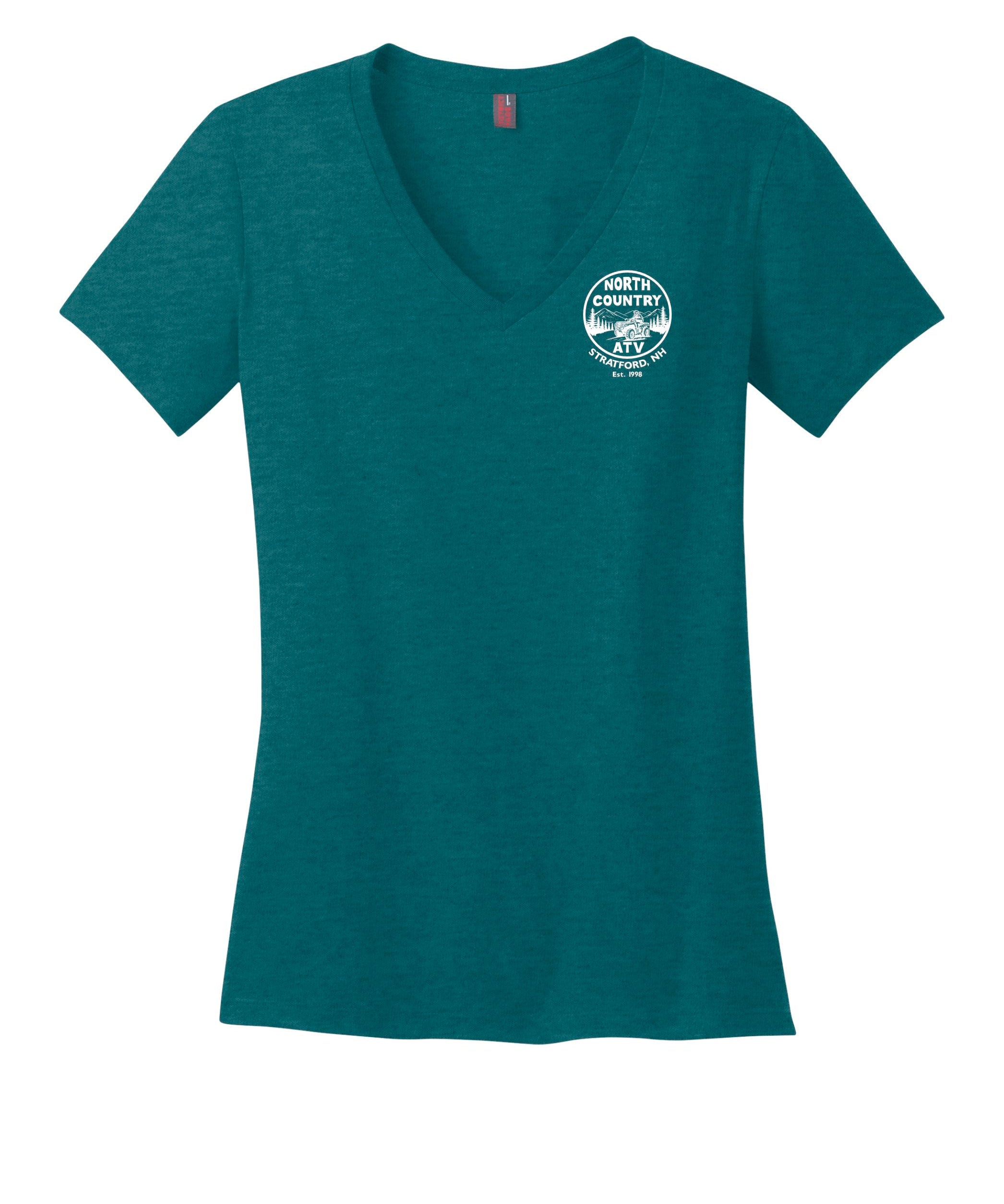 Ladies North Country ATV  V-Neck Tee (Multi-Colors)
