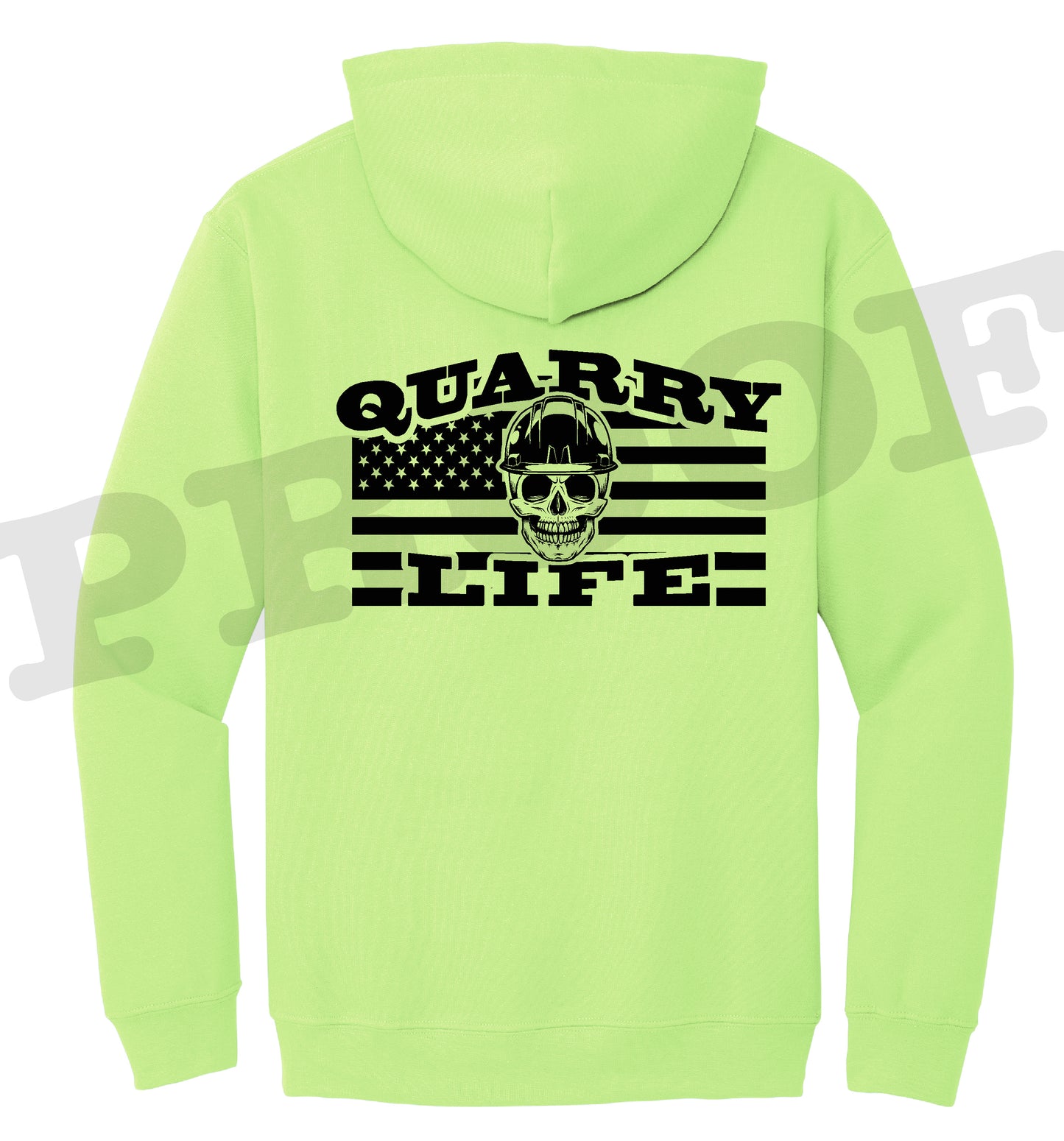 Quarry Life Hoodie, Safety Green