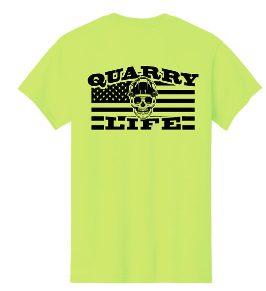 Quarry Life Tee, Safety Green