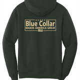 Blue Collar Makes America Great Hoodie