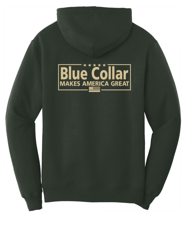 Blue Collar Makes America Great Hoodie