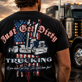 Just Get Dirty Trucking for America T-Shirt