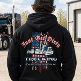 Just Get Dirty Trucking for America Hoodie