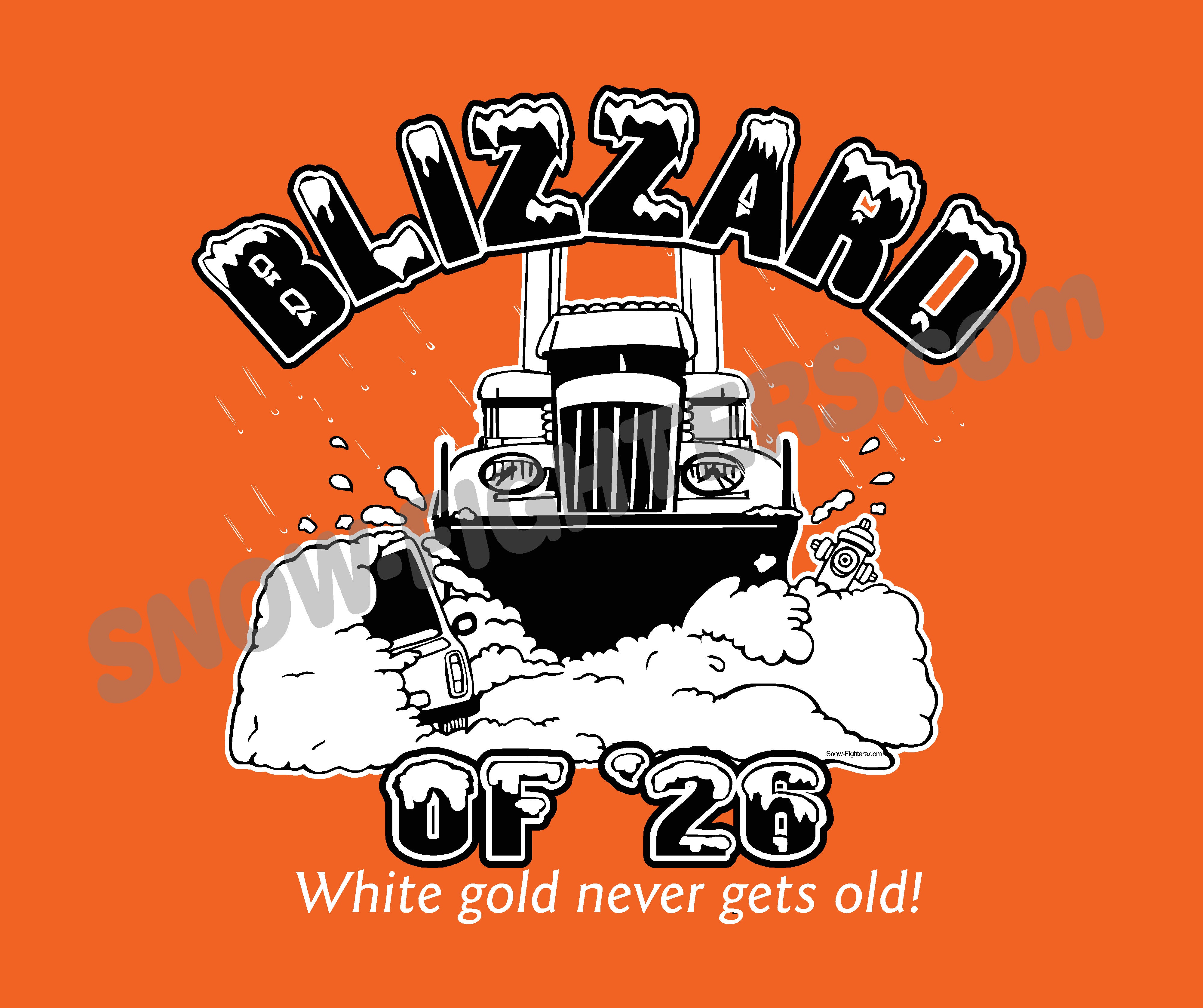 Blizzard of '26 Hoodie, Safety Orange