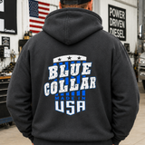 Blue Collar Made in USA Hoodie
