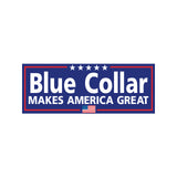 Blue Collar Makes America Great American Flag Sticker