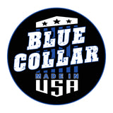 Blue Collar Made in USA Circular Sticker