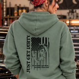 Just Get Dirty Garage Girl USA Hoodie