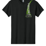 Just Get Dirty Monster Truck T-Shirt: Black, Green