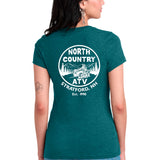 Ladies North Country ATV  V-Neck Tee (Multi-Colors)