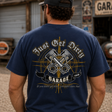 Just Get Dirty Retro Piston Performance T-Shirt