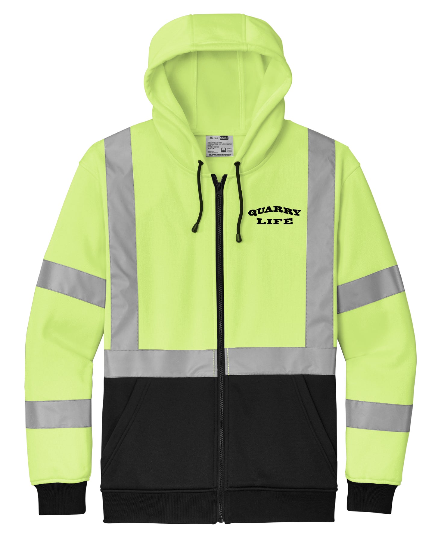 Quarry Life Hi-Viz Full Zip Sweatshirt