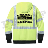 Quarry Life Hi-Viz Full Zip Sweatshirt