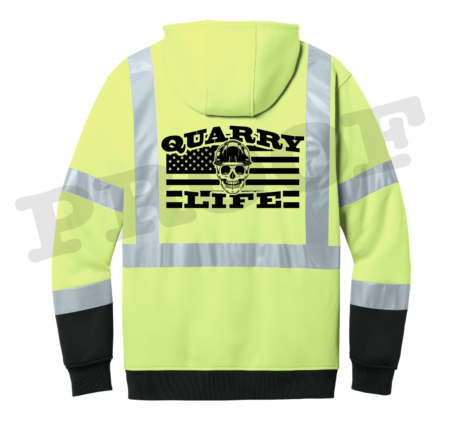 Quarry Life Hi-Viz Full Zip Sweatshirt