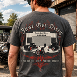 Just Get Dirty Rat Rod Tee, Charcoal