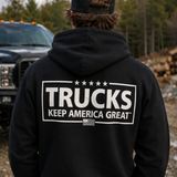 Trucks Keep America Great Hoodie: Black