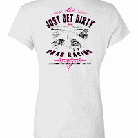Women's Just Get Dirty Drag Racing V-Neck
