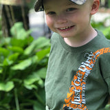 Kids Just Get Dirty 4x4 Tee Military Green, PInk