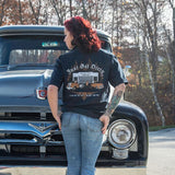 Just Get Dirty garage shirt, Mack truck shirt, F-100 shirt, mechanic shirt, old garage shirt, B-model Mack shirt, F-100 shirt, Ford F-100 shirt, 56 F-100 shirt, antique truck shirt, old school mechanic shirt