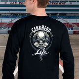 log-sleeve shirt "gear head life"