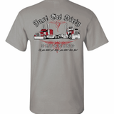 Just Get Dirty Trucking T-Shirts: Gray, Navy, Safety Green