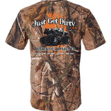 Just Get Dirty Camo Monster Truck Tee